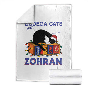 Bodega Cats of New York Throw Blanket Funny Cat NYC Christmas TS14 White Print Your Wear