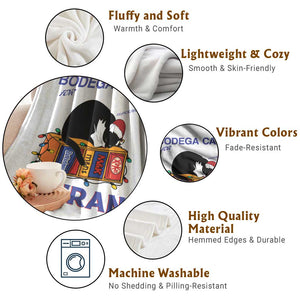 Bodega Cats of New York Throw Blanket Funny Cat NYC Christmas TS14 Print Your Wear