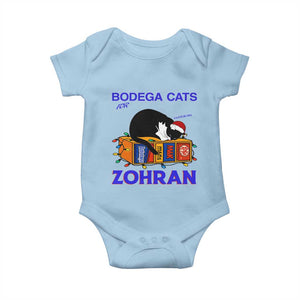 Bodega Cats of New York Baby Onesie Funny Cat NYC Christmas TS14 Light Blue Print Your Wear