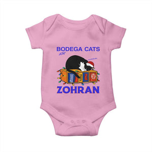 Bodega Cats of New York Baby Onesie Funny Cat NYC Christmas TS14 Light Pink Print Your Wear