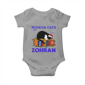 Bodega Cats of New York Baby Onesie Funny Cat NYC Christmas TS14 Sport Gray Print Your Wear