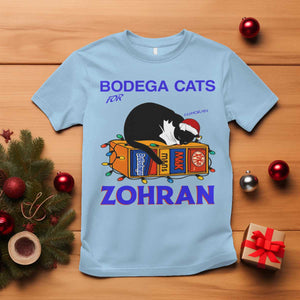 Bodega Cats of New York T Shirt Funny Cat NYC Christmas TS14 Light Blue Print Your Wear
