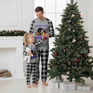 Bodega Cats of New York Plaid Pajama Set Funny Cat NYC Christmas TS14 White Plaid Print Your Wear