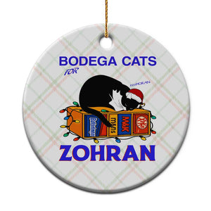 Bodega Cats of New York Ceramic Ornament Funny Cat NYC Christmas - Print Your Wear