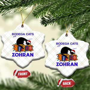 Bodega Cats of New York Ceramic Ornament Funny Cat NYC Christmas - Print Your Wear