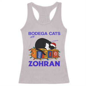 Bodega Cats of New York Racerback Tank Top Funny Cat NYC Christmas TS14 Ice Gray Print Your Wear