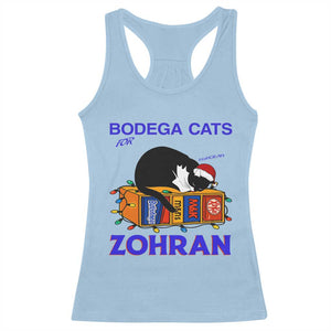 Bodega Cats of New York Racerback Tank Top Funny Cat NYC Christmas TS14 Light Blue Print Your Wear