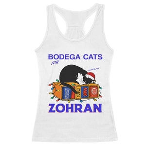 Bodega Cats of New York Racerback Tank Top Funny Cat NYC Christmas TS14 White Print Your Wear
