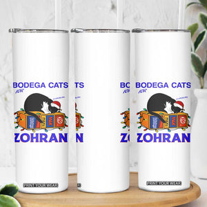 Bodega Cats of New York Skinny Tumbler Funny Cat NYC Christmas - Print Your Wear