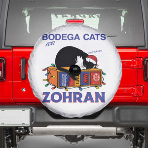 Bodega Cats of New York Spare Tire Cover Funny Cat NYC Christmas TS14 White Print Your Wear