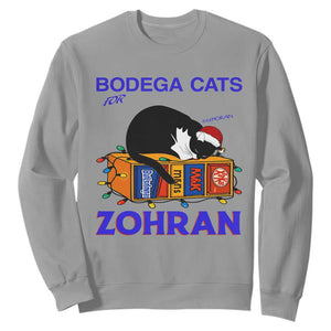 Bodega Cats of New York Sweatshirt Funny Cat NYC Christmas TS14 Sport Gray Print Your Wear