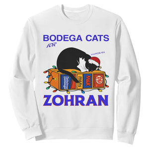 Bodega Cats of New York Sweatshirt Funny Cat NYC Christmas TS14 White Print Your Wear