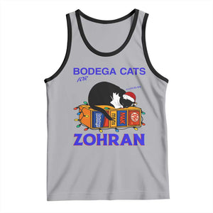 Bodega Cats of New York Tank Top Funny Cat NYC Christmas TS14 Athletic Heather Black Print Your Wear