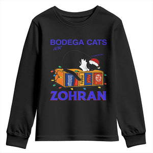 Bodega Cats of New York Youth Sweatshirt Funny Cat NYC Christmas TS14 Black Print Your Wear