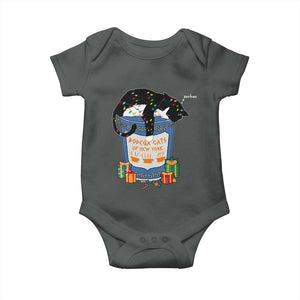 Bodega Cats of New York Baby Onesie Funny Democrat Christmas TS14 Dark Heather Print Your Wear