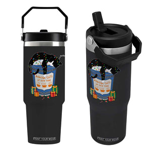 Bodega Cats of New York Flip Straw Tumbler Funny Democrat Christmas TS14 One Size: 30 oz Black Print Your Wear