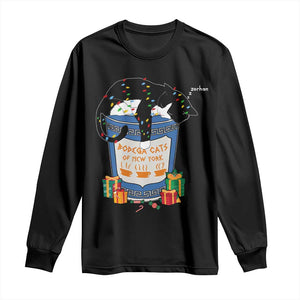 Bodega Cats of New York Long Sleeve Shirt Funny Democrat Christmas TS14 Black Print Your Wear