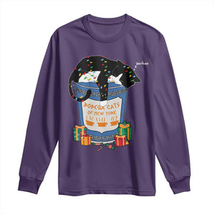 Bodega Cats of New York Long Sleeve Shirt Funny Democrat Christmas TS14 Purple Print Your Wear