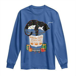 Bodega Cats of New York Long Sleeve Shirt Funny Democrat Christmas TS14 Royal Blue Print Your Wear