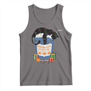 Bodega Cats of New York Tank Top Funny Democrat Christmas TS14 Deep Heather Print Your Wear