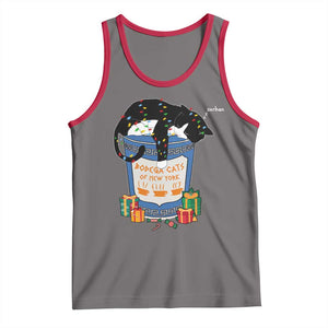 Bodega Cats of New York Tank Top Funny Democrat Christmas TS14 Deep Heather Red Print Your Wear