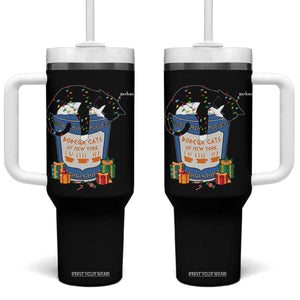 Bodega Cats of New York Tumbler With Handle Funny Democrat Christmas TS14 One Size: 40 oz Black Print Your Wear