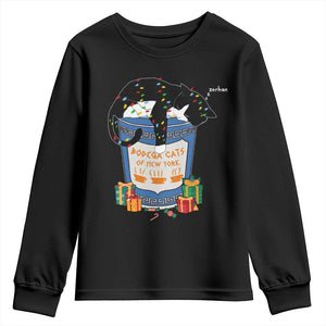 Bodega Cats of New York Youth Sweatshirt Funny Democrat Christmas TS14 Black Print Your Wear