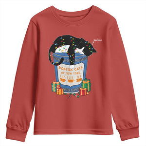 Bodega Cats of New York Youth Sweatshirt Funny Democrat Christmas TS14 Red Print Your Wear