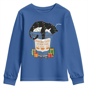Bodega Cats of New York Youth Sweatshirt Funny Democrat Christmas TS14 Royal Blue Print Your Wear