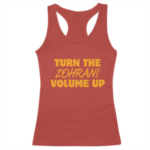 Turn The Volume Up Racerback Tank Top Zohran Mamdani TS14 Red Print Your Wear