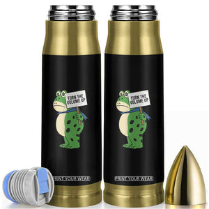 Turn The Volume Up Bullet Tumbler Resist Frog Portland Protest TS14 Black Print Your Wear