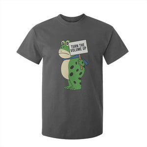 Turn The Volume Up T Shirt For Kid Resist Frog Portland Protest TS14 Dark Heather Print Your Wear