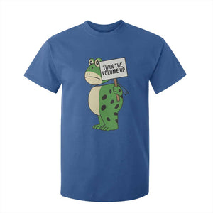 Turn The Volume Up T Shirt For Kid Resist Frog Portland Protest TS14 Royal Blue Print Your Wear
