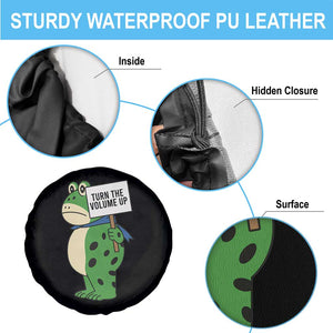 Turn The Volume Up Spare Tire Cover Resist Frog Portland Protest TS14 Print Your Wear