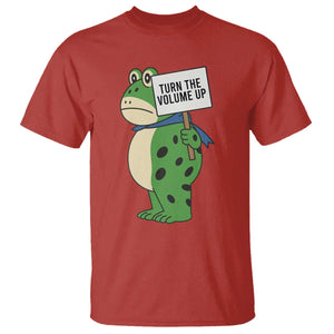Turn The Volume Up T Shirt Resist Frog Portland Protest TS14 Red Print Your Wear