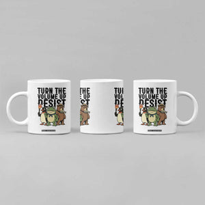 Turn The Volume Up Resist Coffee Mug Portland Frog Bear Penguin Protester TS14 Print Your Wear