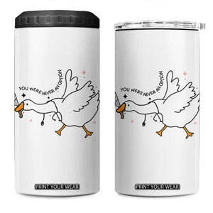 Sily Goose Meme 4 in 1 Can Cooler Tumbler Funny Quote You Were Never An Option TS14 One Size: 16 oz White Print Your Wear