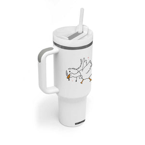 Sily Goose Meme Tumbler With Handle Funny Quote You Were Never An Option TS14 Print Your Wear
