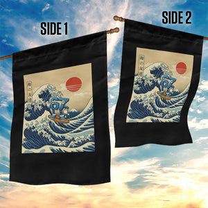 Funny Six Seven Surfing Garden Flag The Great Wave Kanagawa Japanese 67 Brainrot Meme TS14 Print Your Wear