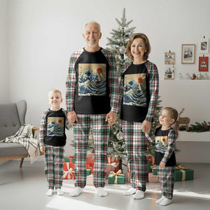 Funny Six Seven Surfing Plaid Pajama Set The Great Wave Kanagawa Japanese 67 Brainrot Meme TS14 Christmas Plaid Print Your Wear