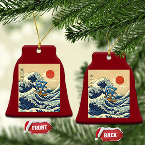 Funny Six Seven Surfing Ceramic Ornament The Great Wave Kanagawa Japanese 67 Brainrot Meme TS14 Print Your Wear