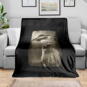 Funny Six Seven Throw Blanket Screaming Groundhog UFO Meme TS14 Print Your Wear