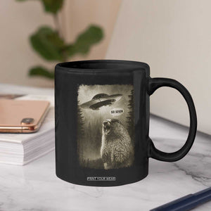 Funny Six Seven Coffee Mug Screaming Groundhog UFO Meme TS14 Print Your Wear