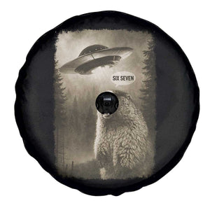 Funny Six Seven Spare Tire Cover Screaming Groundhog UFO Meme TS14 Print Your Wear