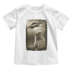 Funny Six Seven Toddler T Shirt Screaming Groundhog UFO Meme TS14 White Print Your Wear