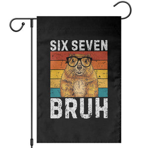 67 Groundhog Meme Garden Flag Funny Six Seven Bruh Groundhog Day TS14 Black Print Your Wear