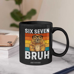 67 Groundhog Meme Coffee Mug Funny Six Seven Bruh Groundhog Day TS14 Print Your Wear