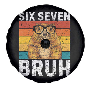 67 Groundhog Meme Spare Tire Cover Funny Six Seven Bruh Groundhog Day TS14 Print Your Wear