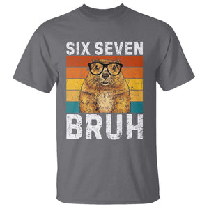 67 Groundhog Meme T Shirt Funny Six Seven Bruh Groundhog Day TS14 Charcoal Print Your Wear