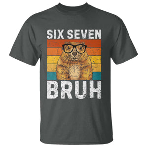 67 Groundhog Meme T Shirt Funny Six Seven Bruh Groundhog Day TS14 Dark Heather Print Your Wear